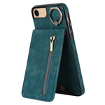 For iPhone SE (2022) / SE (2020) / 7 / 8 Cell Phone Case RFID Blocking Retro PU+TPU Cover