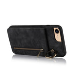 For iPhone SE (2022) / SE (2020) / 7 / 8 Cell Phone Case RFID Blocking Retro PU+TPU Cover