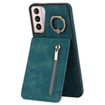 For Samsung Galaxy S21 4G / 5G RFID Blocking Cell Phone Case Card Slots PU+TPU Cover