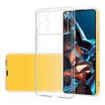 Flexible TPU Shell for Xiaomi Redmi K70E 5G / Poco X6 Pro 5G Case Transparent TPU Mobile Phone Cover