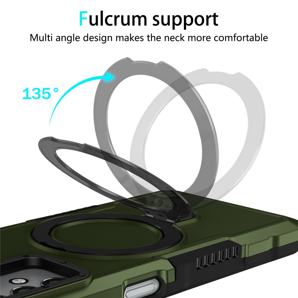 Samsung Galaxy A13 5G / A13 4G Skal Slim-Fit TPU+PC 2-i-1 Ring Stöd mobil Baksida Skal