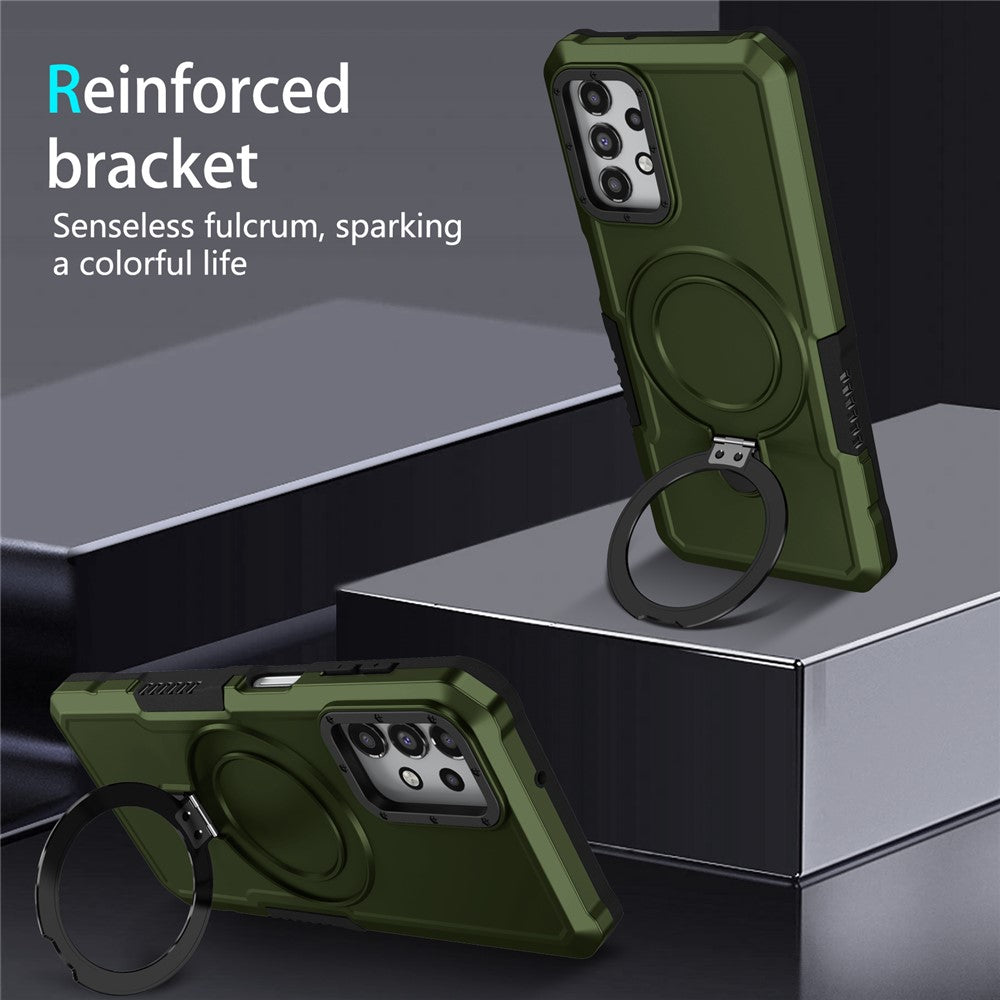 Samsung Galaxy A13 5G / A13 4G Skal Slim-Fit TPU+PC 2-i-1 Ring Stöd mobil Baksida Skal