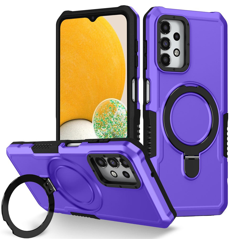 Samsung Galaxy A13 5G / A13 4G Skal Slim-Fit TPU+PC 2-i-1 Ring Stöd mobil Baksida Skal