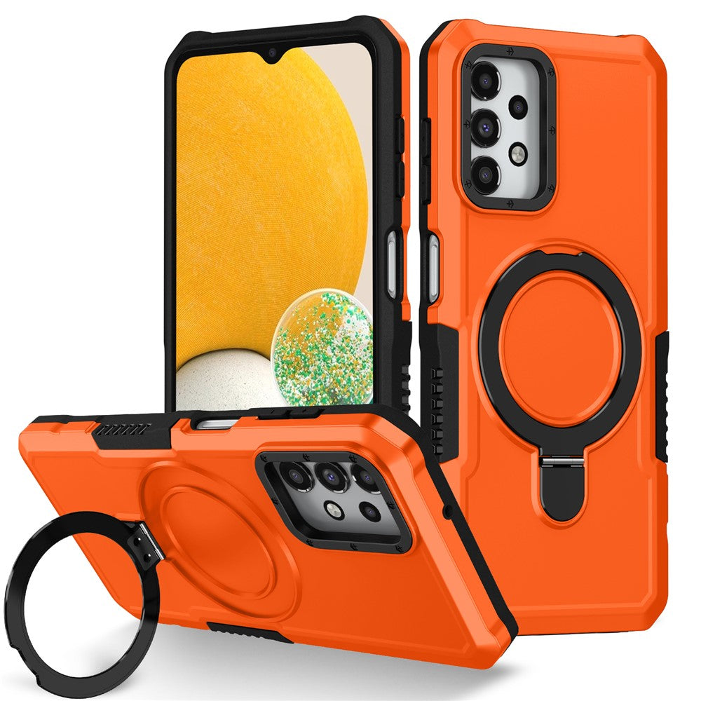 Samsung Galaxy A13 5G / A13 4G Skal Slim-Fit TPU+PC 2-i-1 Ring Stöd mobil Baksida Skal