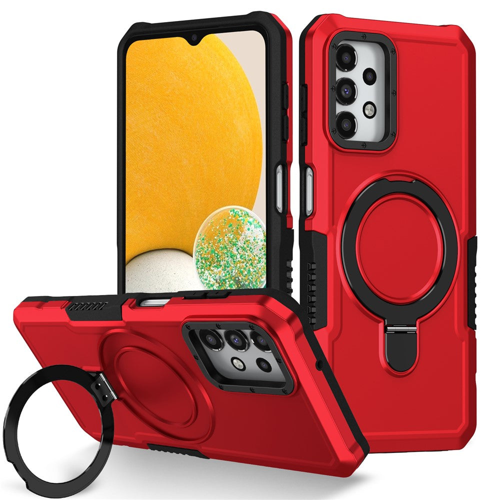 Samsung Galaxy A13 5G / A13 4G Skal Slim-Fit TPU+PC 2-i-1 Ring Stöd mobil Baksida Skal