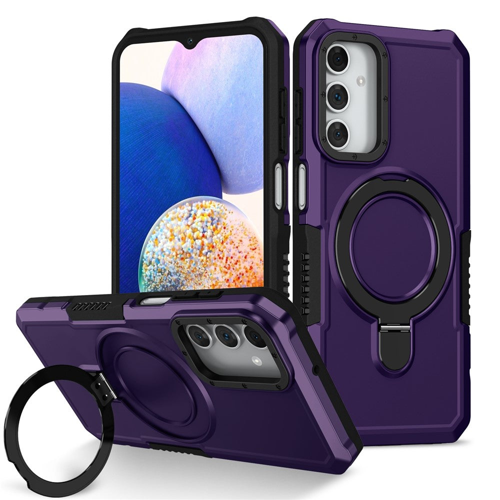 Til Samsung Galaxy A15 4G / A15 5G Mobiltelefoncover Hybrid TPU+PC Ringholder Stander Cover