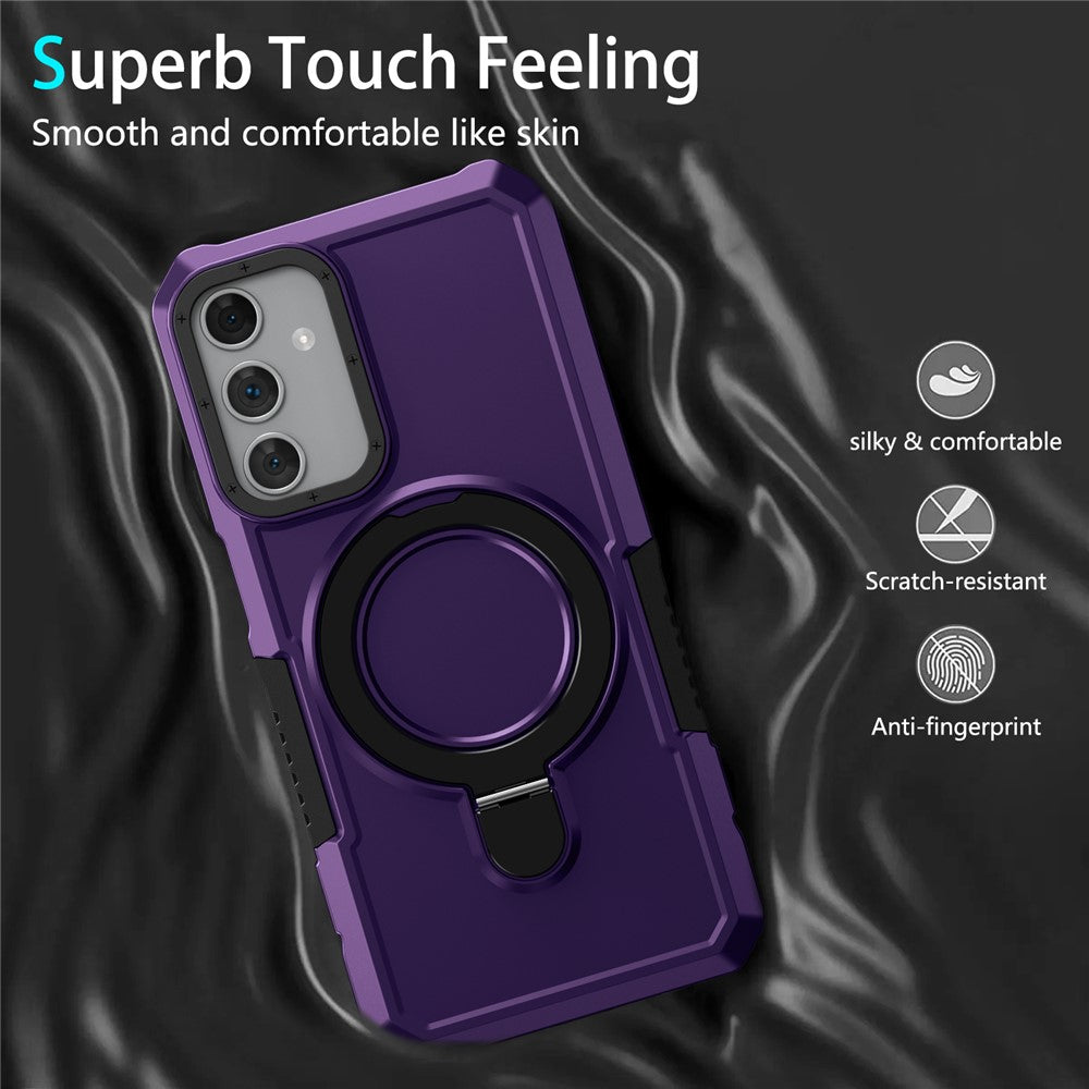Til Samsung Galaxy A15 4G / A15 5G Mobiltelefoncover Hybrid TPU+PC Ringholder Stander Cover