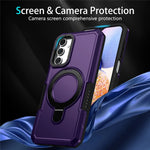 Til Samsung Galaxy A15 4G / A15 5G Mobiltelefoncover Hybrid TPU+PC Ringholder Stander Cover