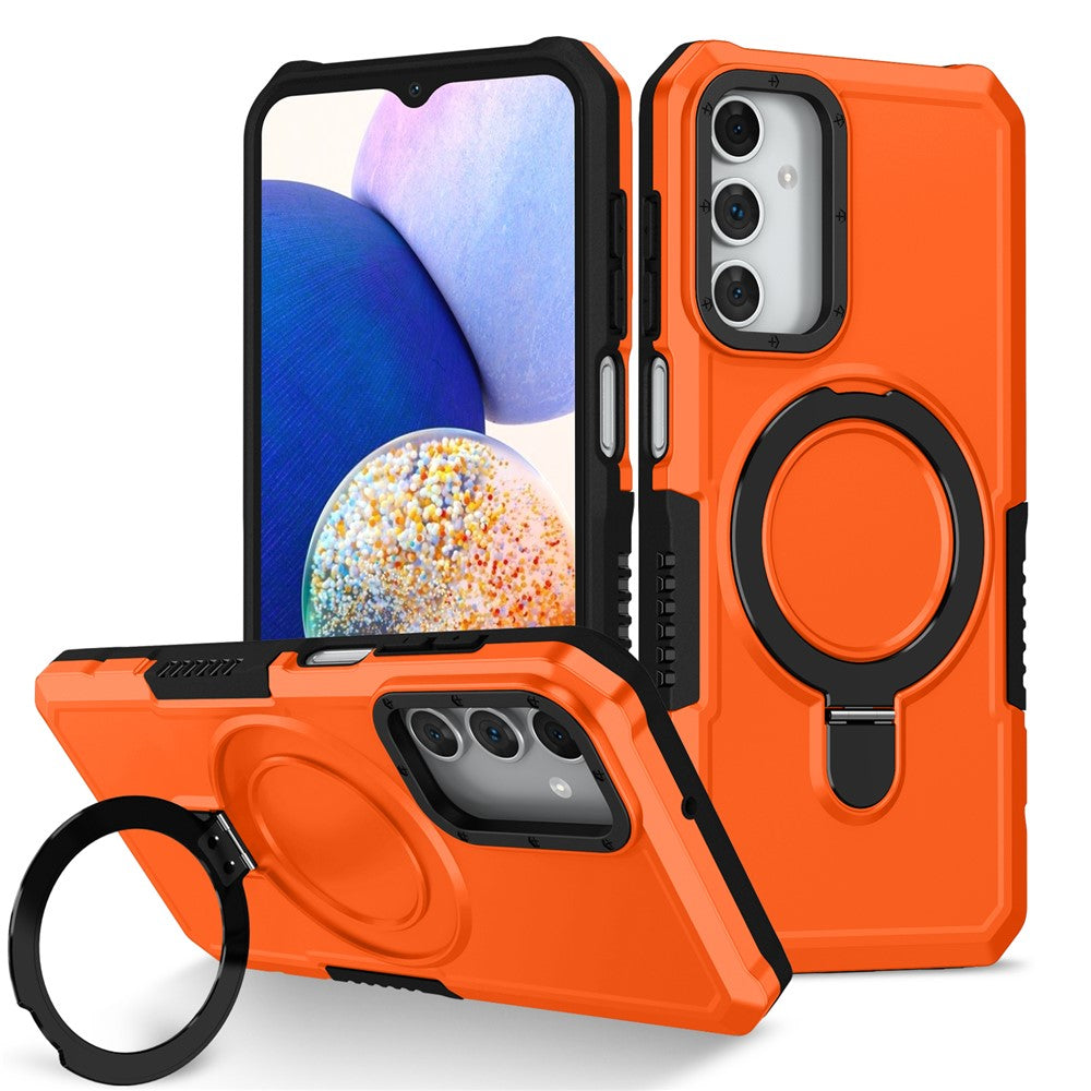 Til Samsung Galaxy A15 4G / A15 5G Mobiltelefoncover Hybrid TPU+PC Ringholder Stander Cover