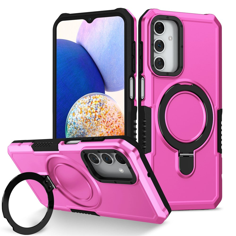 Til Samsung Galaxy A15 4G / A15 5G Mobiltelefoncover Hybrid TPU+PC Ringholder Stander Cover