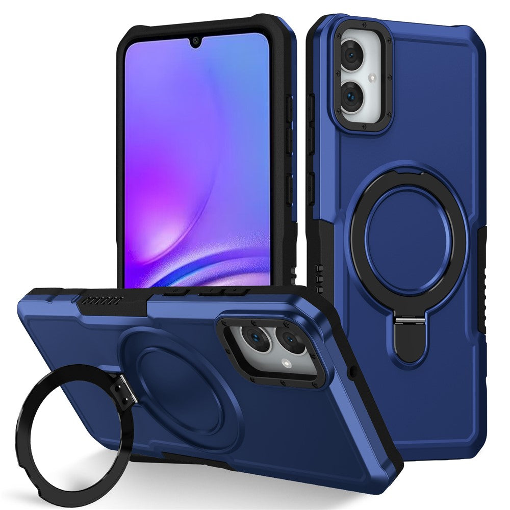 For Samsung Galaxy A05 4G Cover Hybrid TPU+PC Smartphone Case with Ring Holder Kickstand