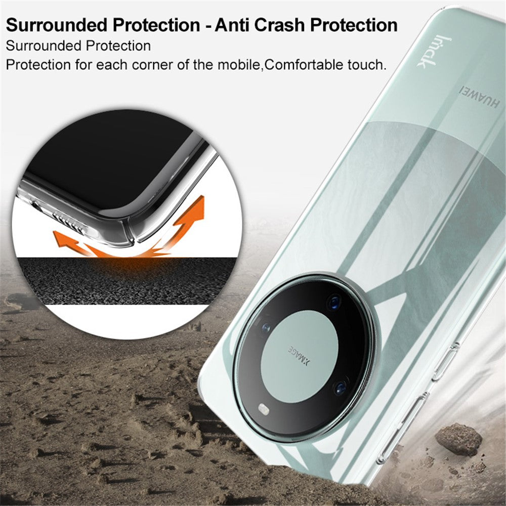 IMAK Crystal Case II Pro för Huawei Mate 60 Pro / Mate 60 Pro+ Genomskinligt mobilskal Hårt PC-fodral