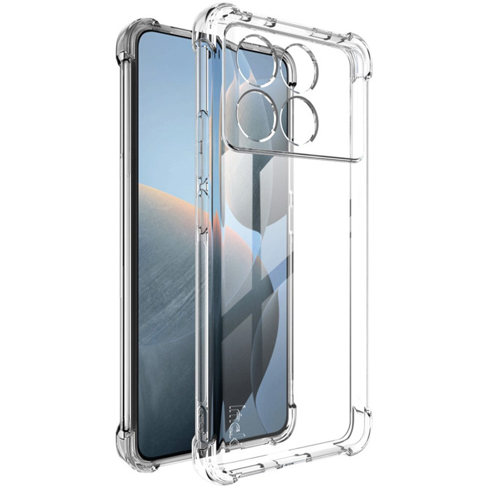IMAK For Xiaomi Redmi K70E 5G / Poco X6 Pro 5G Clear Case Shockproof TPU Phone Cover