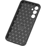 Til Samsung Galaxy A35 5G Mobiltelefoncover Kulfibertekstur TPU Anti-fingeraftryksbeskyttelsescover