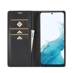 LC.IMEEKE Til Samsung Galaxy A35 5G Pung Telefoncover Kulfibertekstur Lædercover