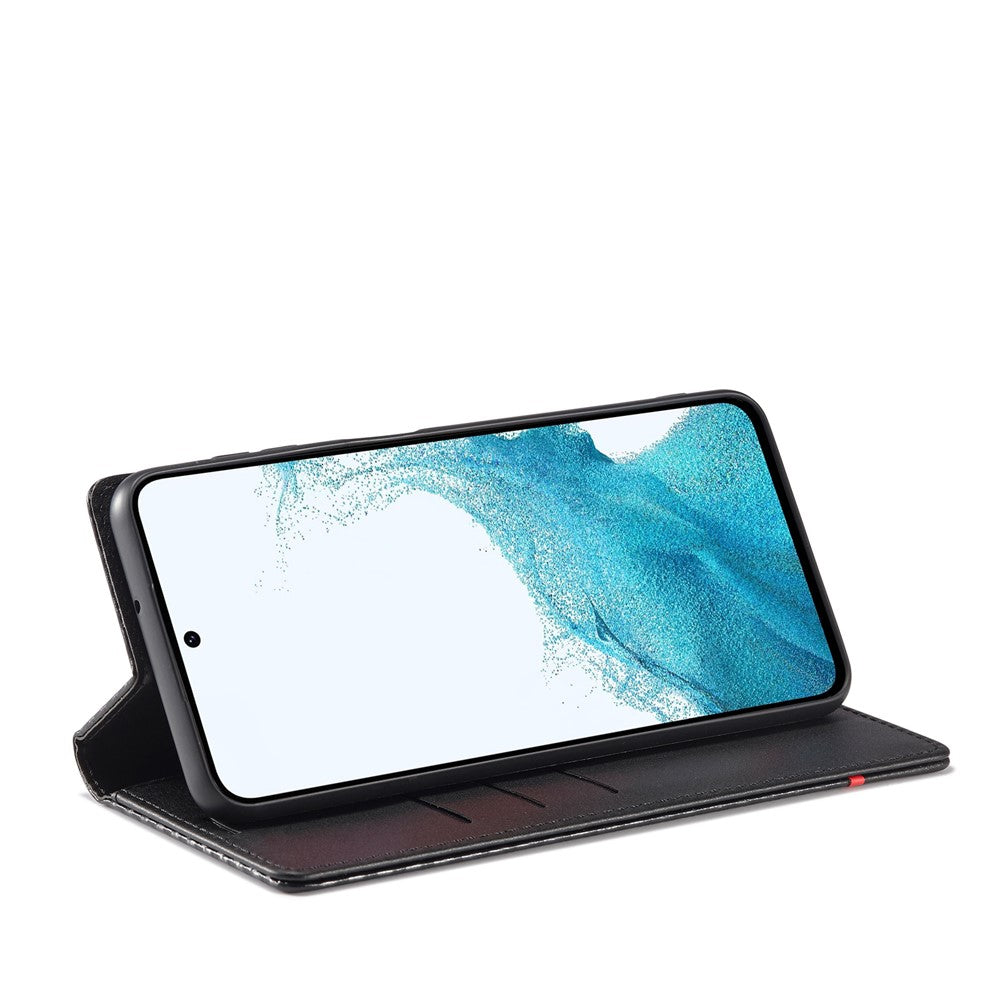 LC.IMEEKE Til Samsung Galaxy A35 5G Pung Telefoncover Kulfibertekstur Lædercover