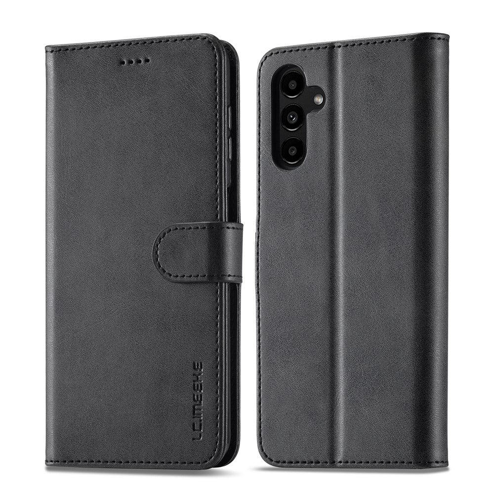LC.IMEEKE Til Samsung Galaxy A35 5G Mobiltelefoncover Kalvetekstur Stand PU Læder Pungcover