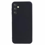 Samsung Galaxy A24 4G (162,1 x 77,6 x 8,3 mm) mobilmobilskal mjukt TPU svart glansigt skal med exakt linsutskärning