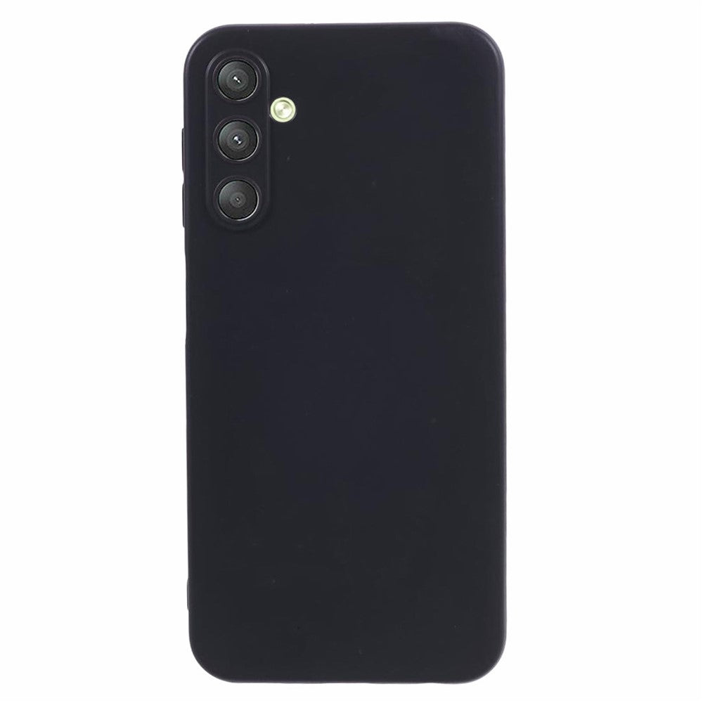 Samsung Galaxy A24 4G (162,1 x 77,6 x 8,3 mm) mobilmobilskal mjukt TPU svart glansigt skal med exakt linsutskärning