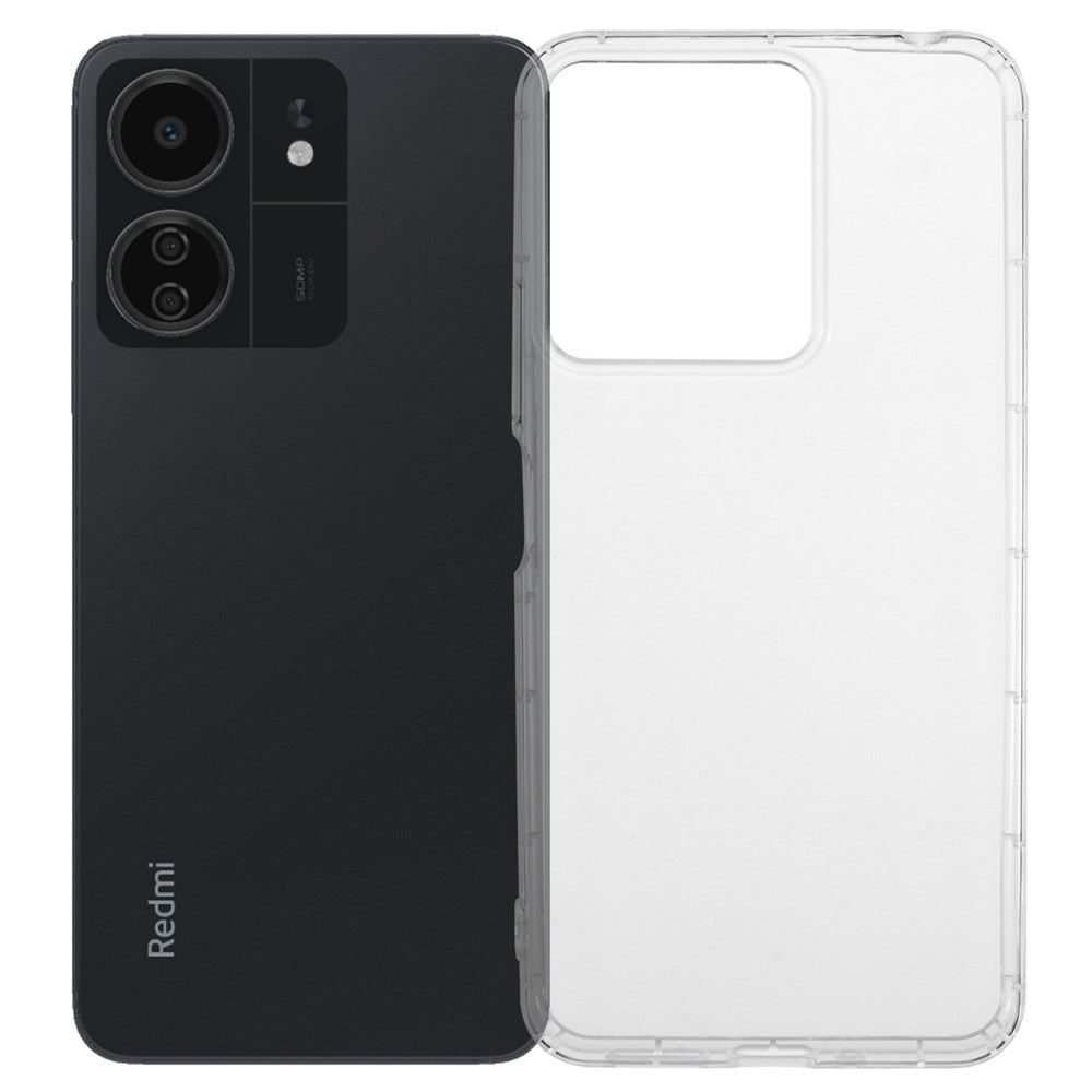 For Xiaomi Redmi 13C 4G / Poco C65 4G Case Airbag Protection Transparent TPU Anti-scratch Cell Phone Cover