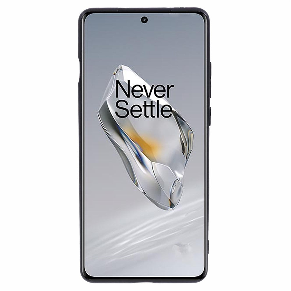 For OnePlus 12 5G Case Drop-resistant Glossy TPU Phone Back Shell with Precise Lens Cutouts