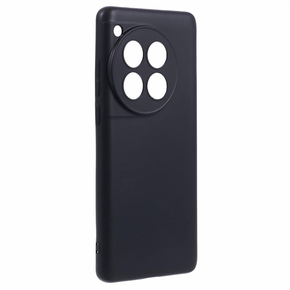 For OnePlus 12 5G Case Drop-resistant Glossy TPU Phone Back Shell with Precise Lens Cutouts