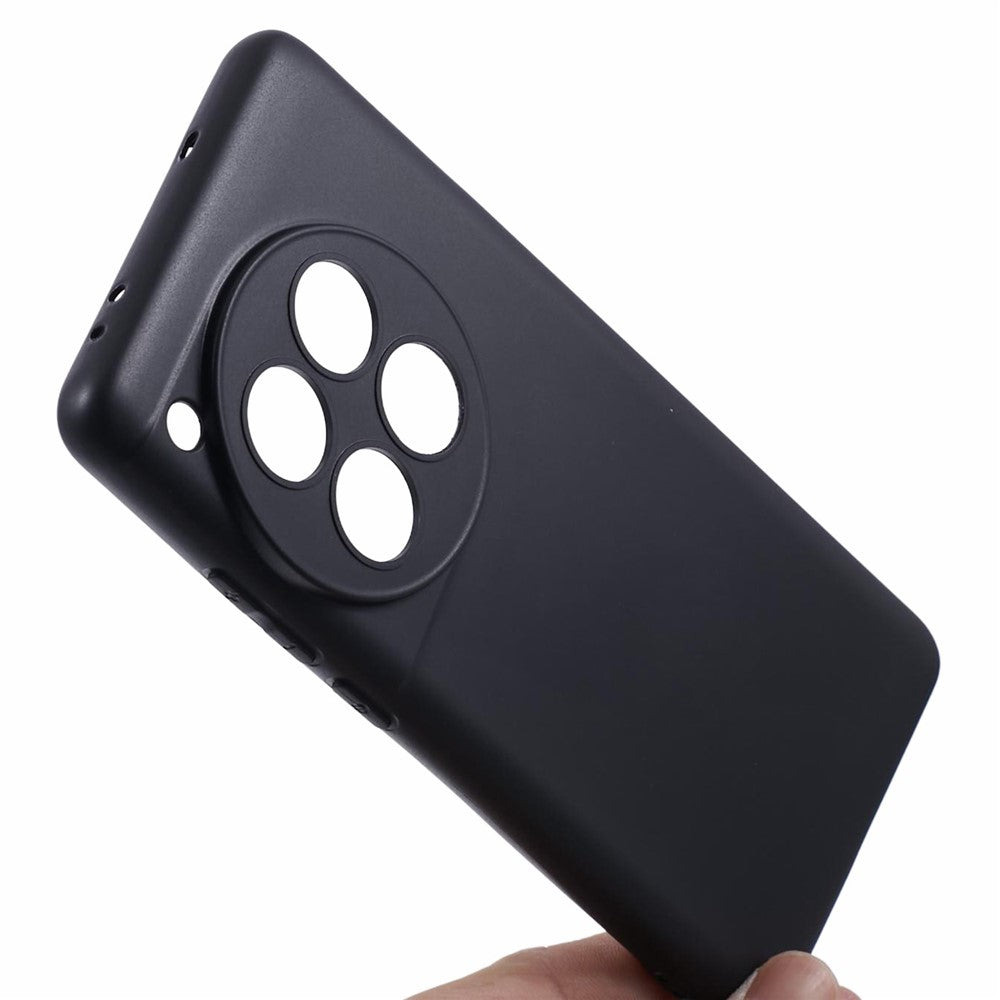 For OnePlus 12 5G Case Drop-resistant Glossy TPU Phone Back Shell with Precise Lens Cutouts