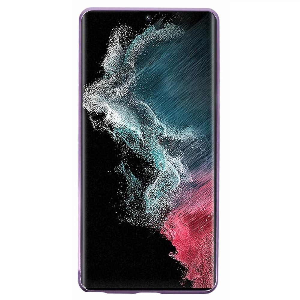 For Samsung Galaxy S22 Ultra 5G Double Sided Clear Case Tempered Glass Phone Cover Magnetic Adsorption