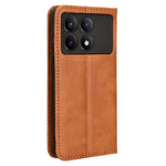 For Xiaomi Redmi K70E 5G / Poco X6 Pro 5G Wallet Case with Card Holder PU Leather Vintage Cover