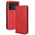 For Xiaomi Redmi K70E 5G / Poco X6 Pro 5G Wallet Case with Card Holder PU Leather Vintage Cover