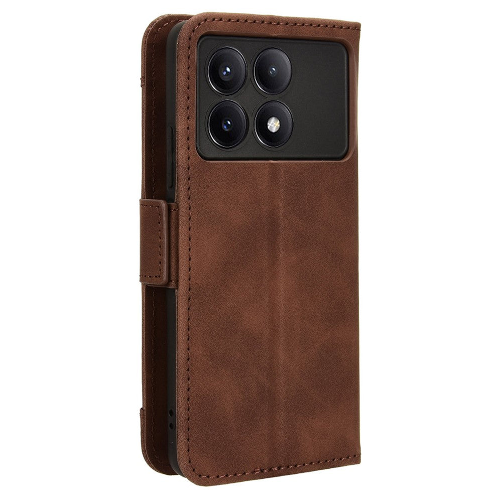 For Xiaomi Redmi K70E 5G / Poco X6 Pro 5G Phone Case Card Slot Stand Magnetic Closure Cover