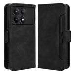 For Xiaomi Redmi K70E 5G / Poco X6 Pro 5G Phone Case Card Slot Stand Magnetic Closure Cover