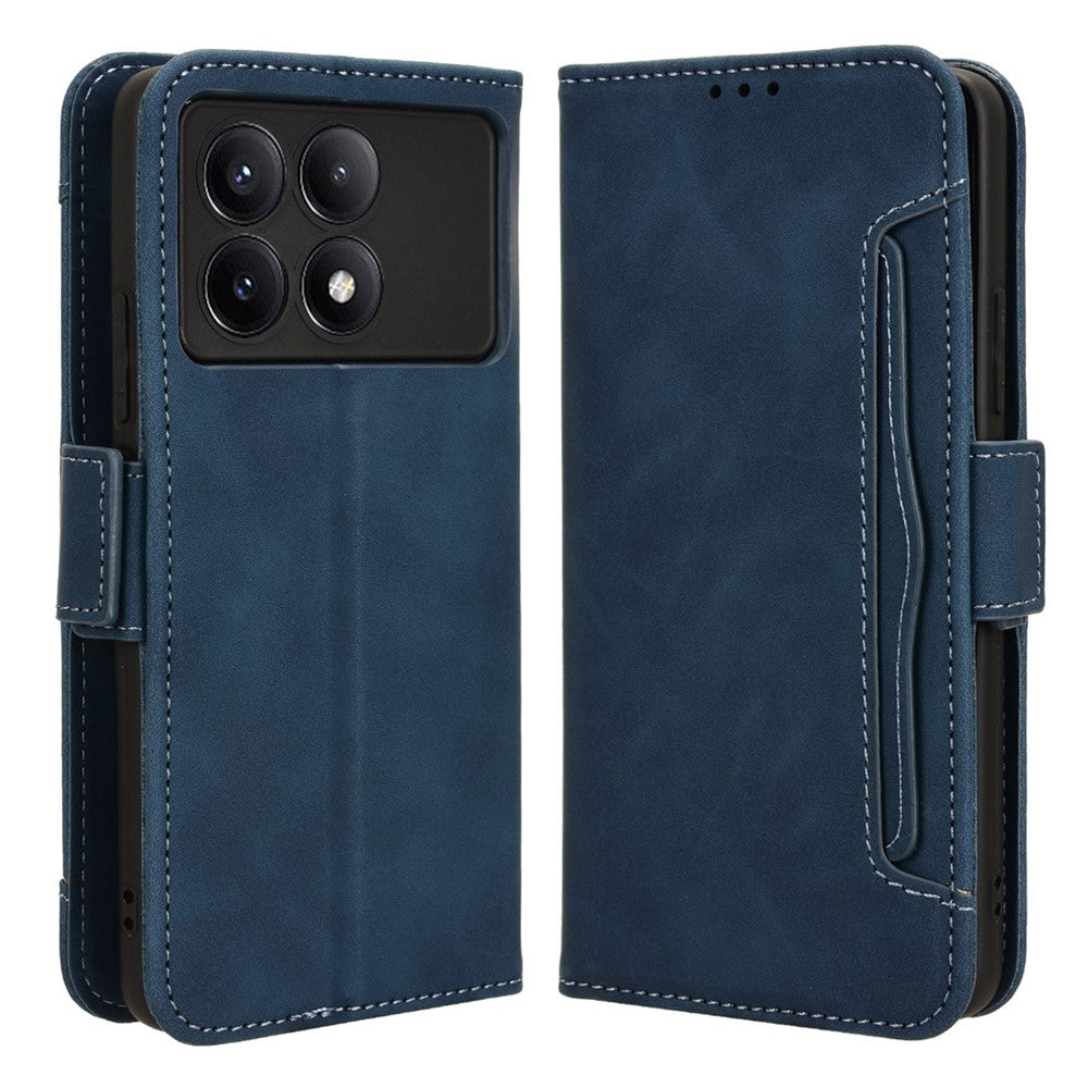 For Xiaomi Redmi K70E 5G / Poco X6 Pro 5G Phone Case Card Slot Stand Magnetic Closure Cover