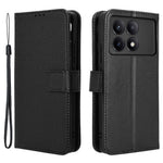 For Xiaomi Redmi K70E 5G / Poco X6 Pro 5G Phone Case Wallet Wrist Strap Card Slots Leather Cover