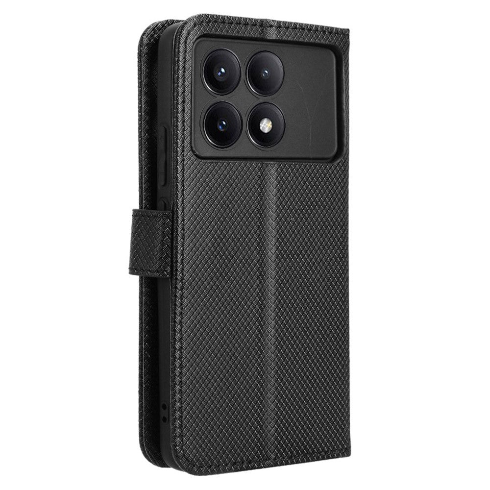 For Xiaomi Redmi K70E 5G / Poco X6 Pro 5G Phone Case Wallet Wrist Strap Card Slots Leather Cover
