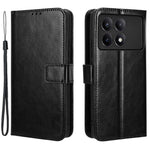 For Xiaomi Redmi K70E 5G / Poco X6 Pro 5G Wallet Case 3 Card Slots TPU Interior Protective Cover