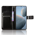 For Xiaomi Redmi K70E 5G / Poco X6 Pro 5G Wallet Case 3 Card Slots TPU Interior Protective Cover