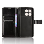 For Xiaomi Redmi K70E 5G / Poco X6 Pro 5G Wallet Case 3 Card Slots TPU Interior Protective Cover