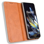 Retro Series For Oppo Find N3 5G / OnePlus Open Case Card Slots PU Leather Phone Covers