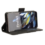 For Oppo Find N3 5G / OnePlus Open PU Leather Protective Case Card Holder Stand Flip Cover