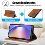 Til Samsung Galaxy A15 5G Læderpung Etui Flip Telefon Cover