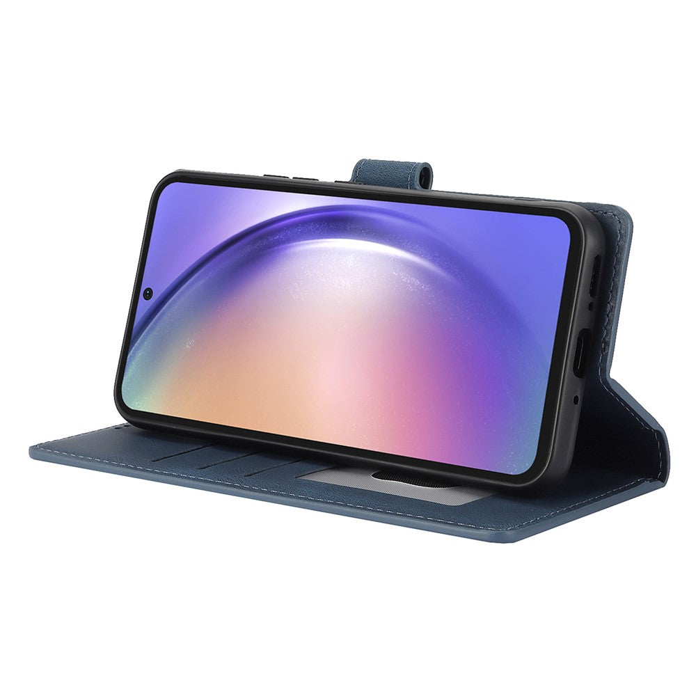 For Samsung Galaxy A25 5G (Global) (161.0 x 76.5 x 8.3mm) Classic Leather Phone Case Wallet Stand Cover