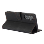 For Samsung Galaxy A25 5G (Global) (161.0 x 76.5 x 8.3mm) Classic Leather Phone Case Wallet Stand Cover