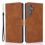 For Samsung Galaxy A25 5G (Global) (161.0 x 76.5 x 8.3mm) Classic Leather Phone Case Wallet Stand Cover