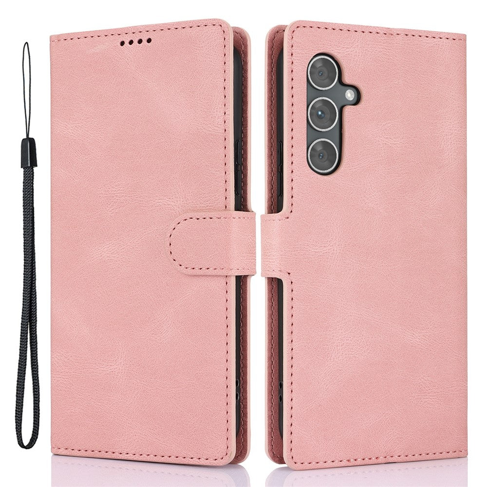 For Samsung Galaxy A25 5G (Global) (161.0 x 76.5 x 8.3mm) Classic Leather Phone Case Wallet Stand Cover