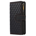 For Samsung Galaxy A73 5G Cell Phone Case Anti-drop 9 Card Slots Wallet Cover with Wrist Strap