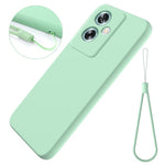 Cell Phone Case for Oppo A79 5G / A2 5G Shell Liquid Silicone+Soft Lining Anti-Scratch Cover