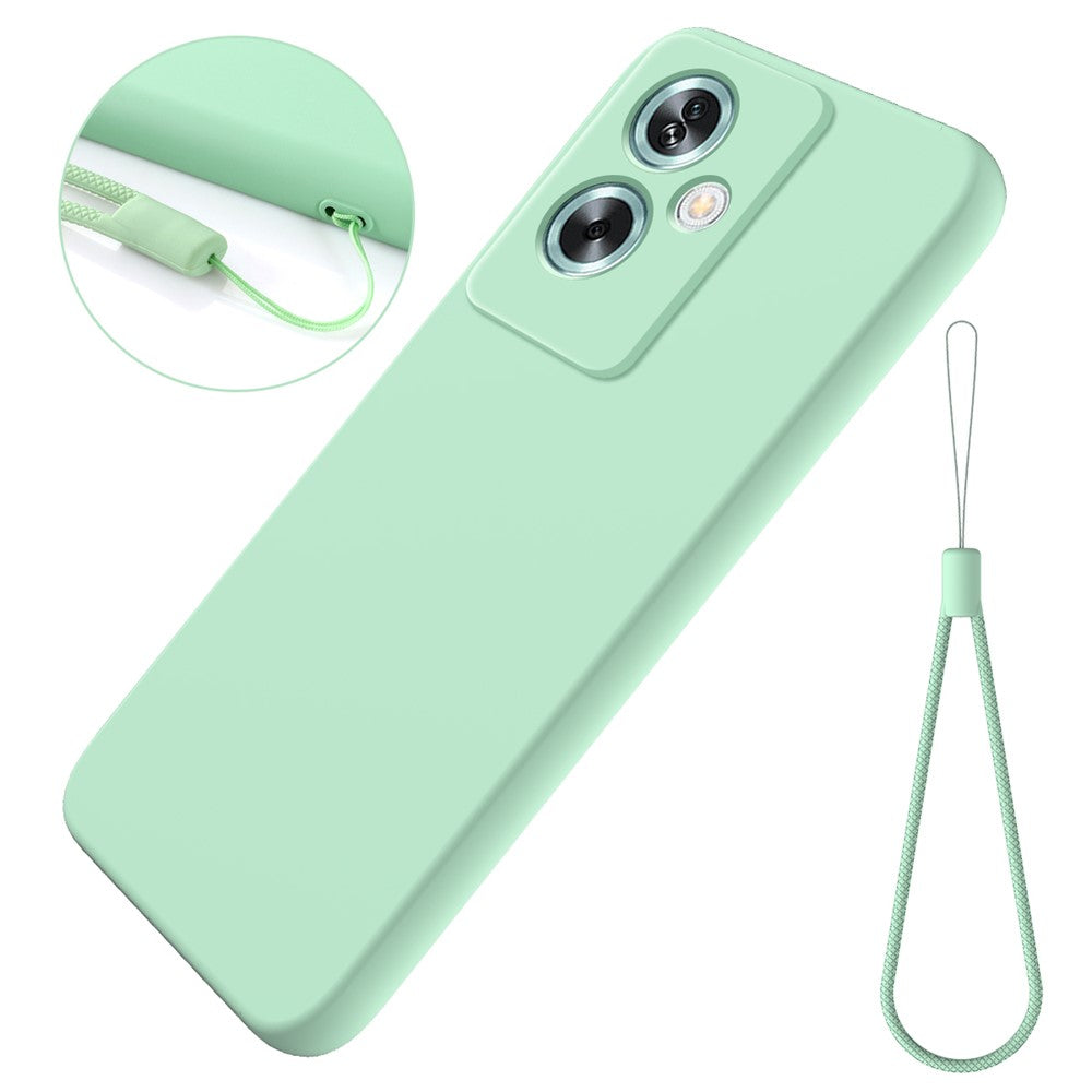 Cell Phone Case for Oppo A79 5G / A2 5G Shell Liquid Silicone+Soft Lining Anti-Scratch Cover