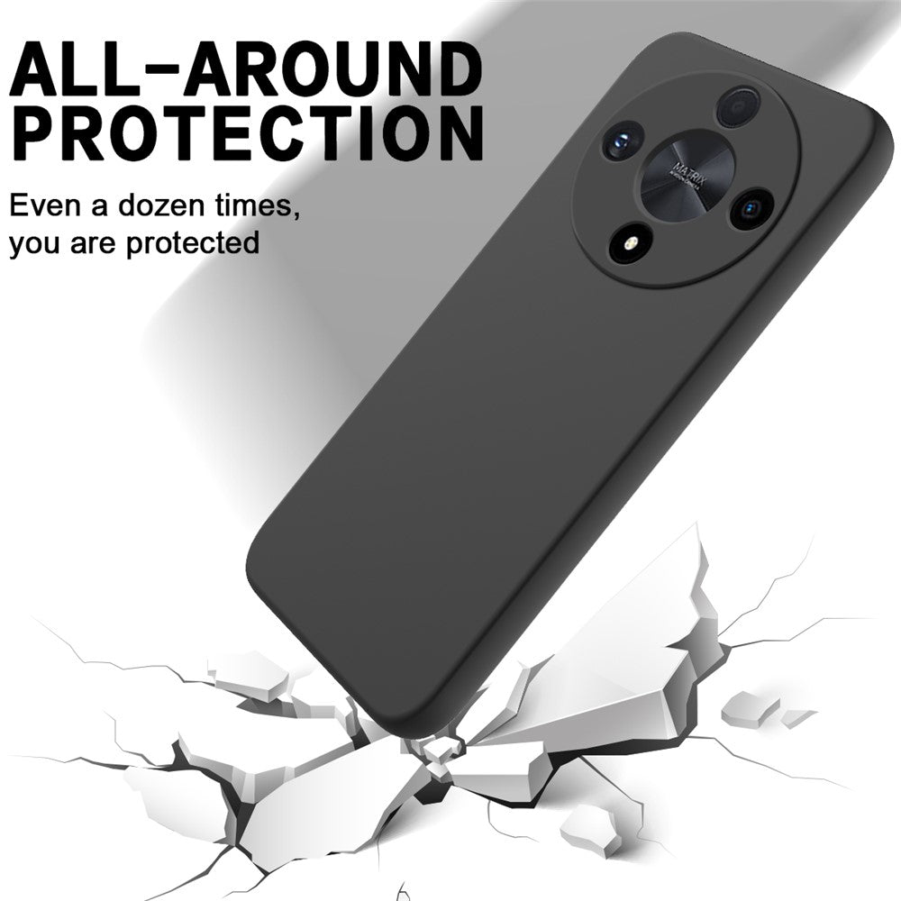 For Honor Magic6 Lite 5G / X9b 5G Case Anti-fingerprint Liquid Silicone Soft Liner Smart Phone Cover