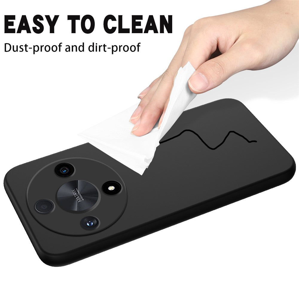 Til Honor Magic6 Lite 5G / X9b 5G etui Anti-fingeraftryk Flydende Silikone Blød Inderfor Smartphone Cover
